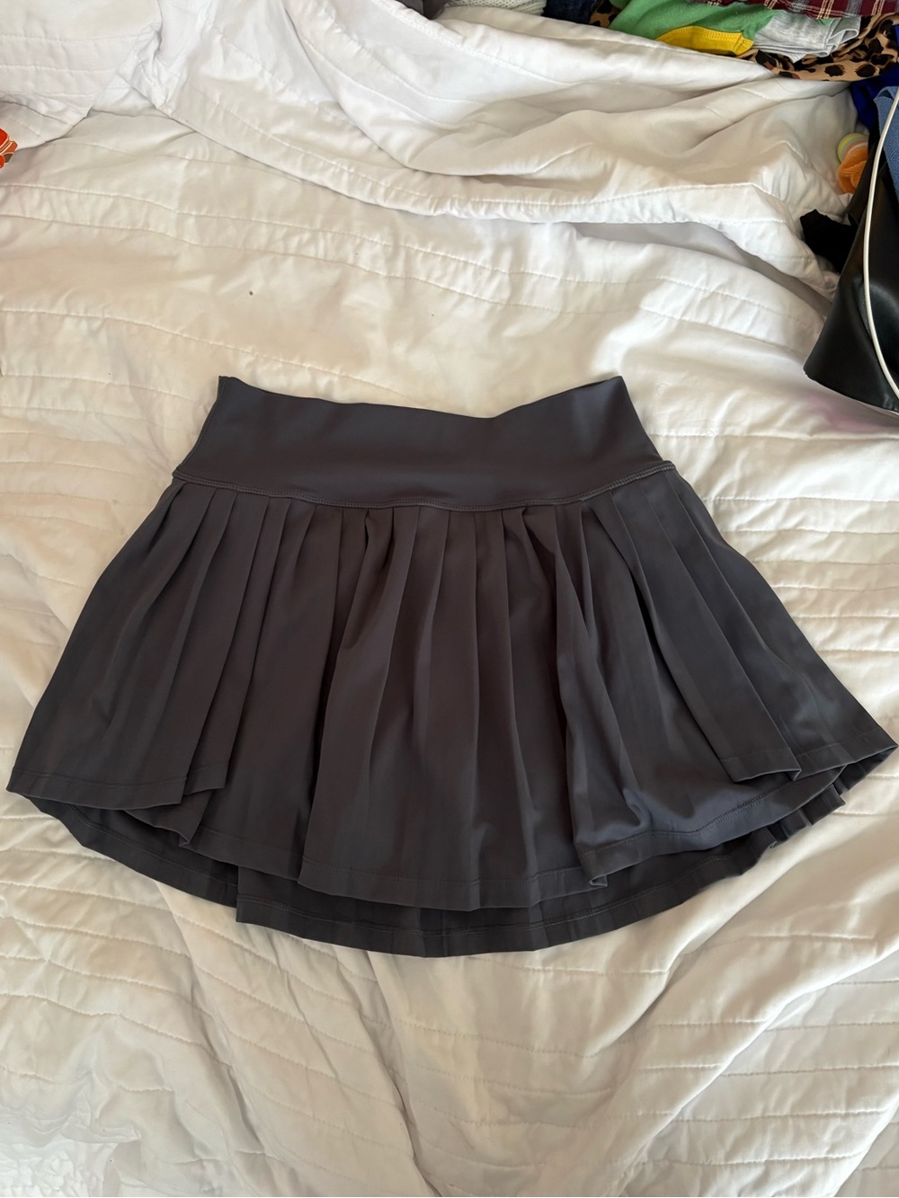 Women's Pleated Circle Skirt - Black